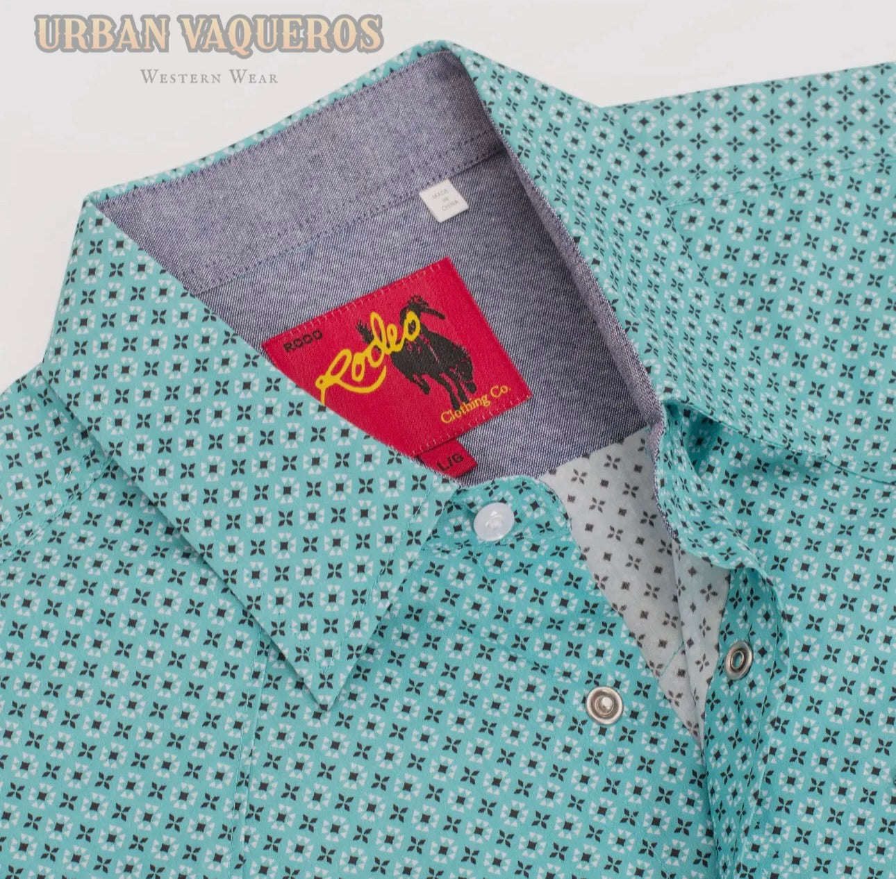 Men's Short Sleeve Pearl Snaps Western Shirt