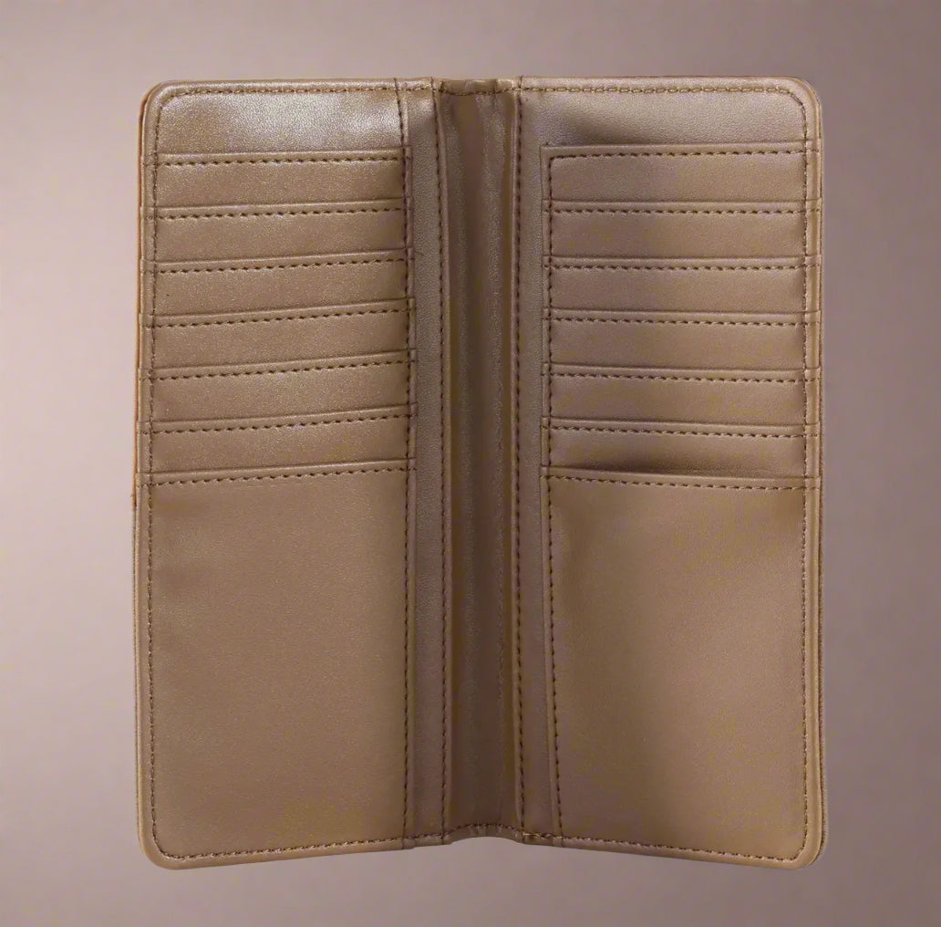 Embossed Star Concho Bifold Wallet