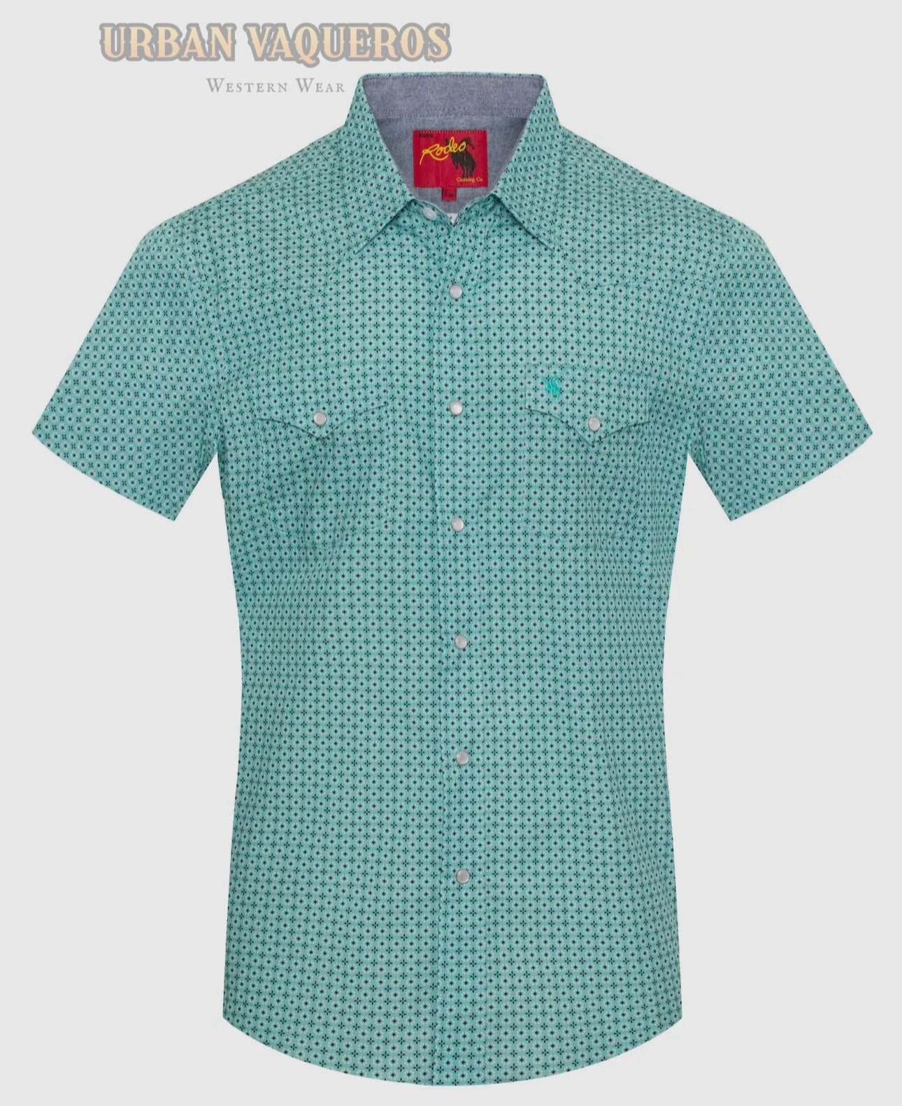 Men's Short Sleeve Pearl Snaps Western Shirt