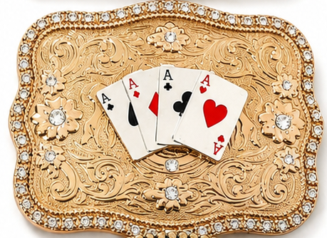 Vegas Cards Metal Buck