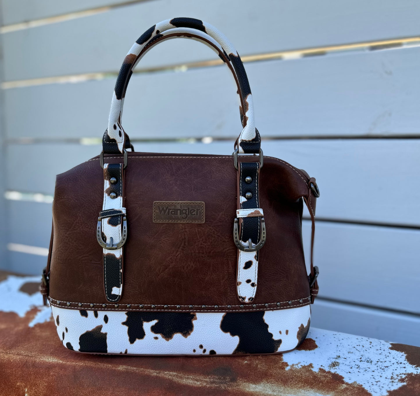 Wrangler Cow Print-Brown