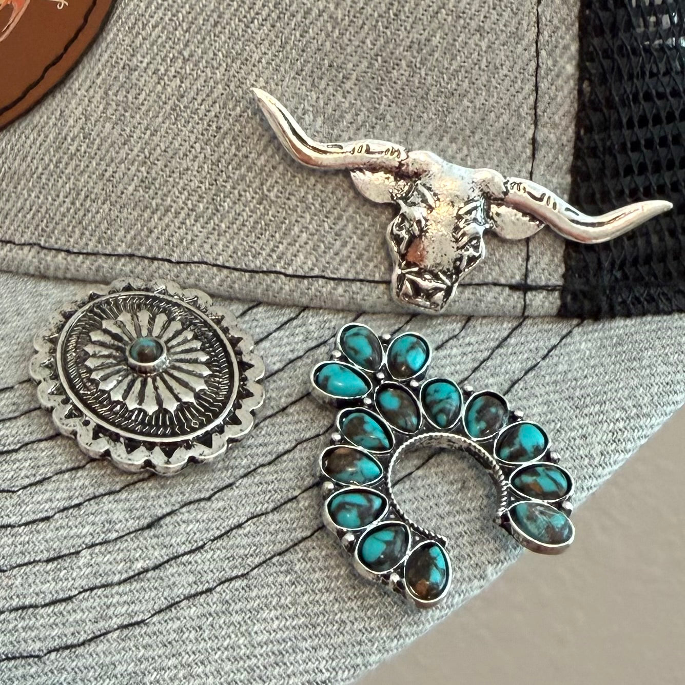 Western Trucker Hat Magnetic Hat Pin Set