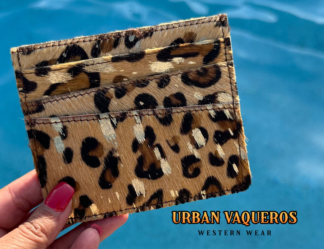 Cheetah Print Card Holder