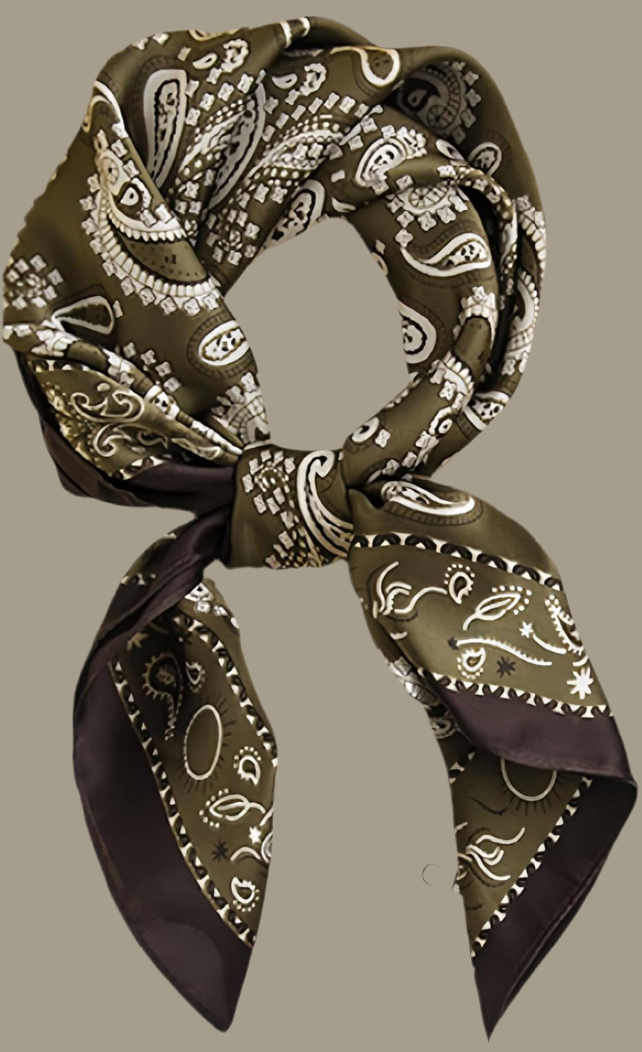Green Cashew Paisley Scarf