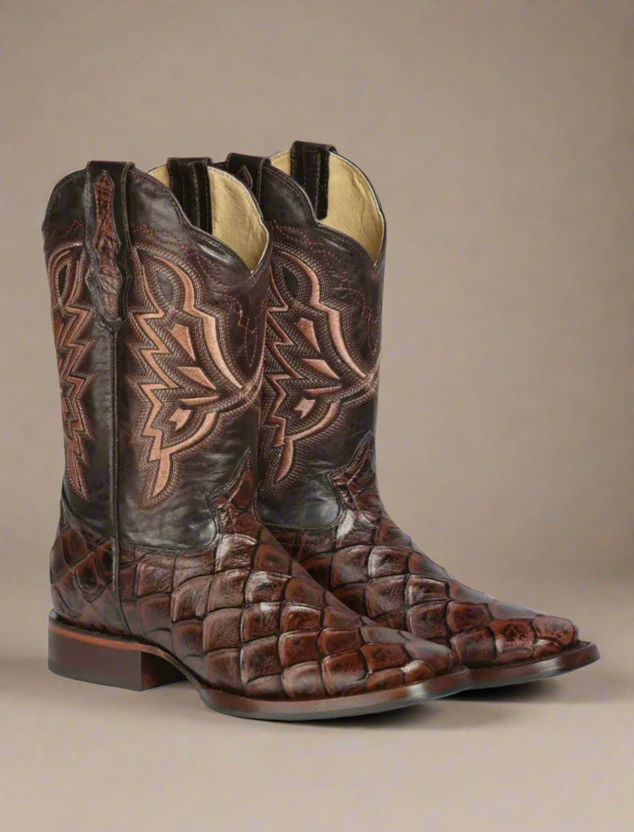 El General Rodeo Pirarucu Boots - Brown