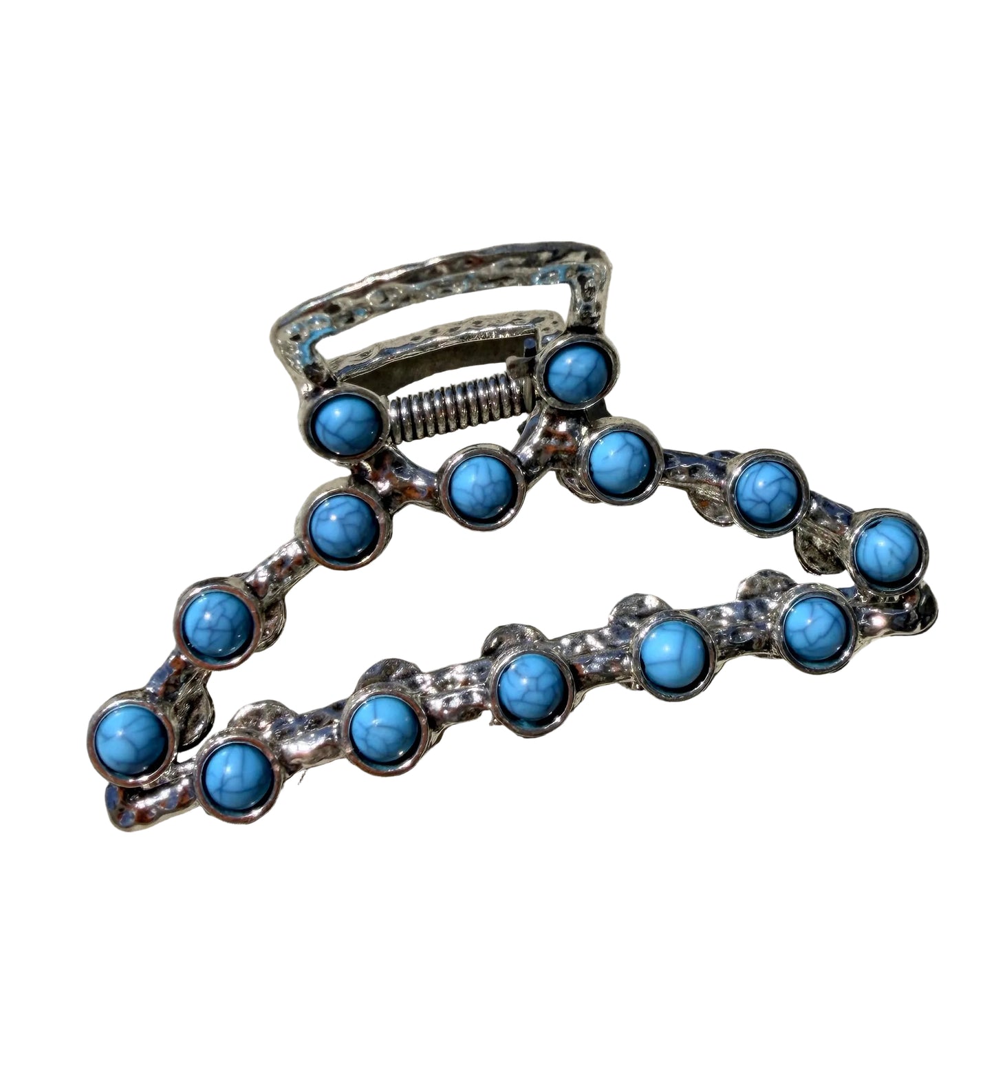 Western Beaded Metal Claw Clip