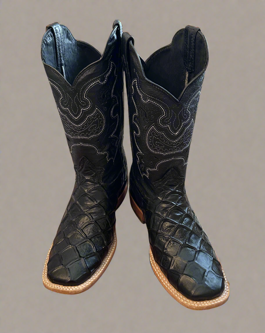Men’s El General Rodeo Pirarucu Boots- Black
