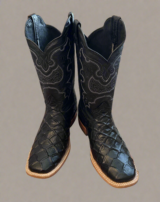 Men’s El General Rodeo Pirarucu Boots- Black