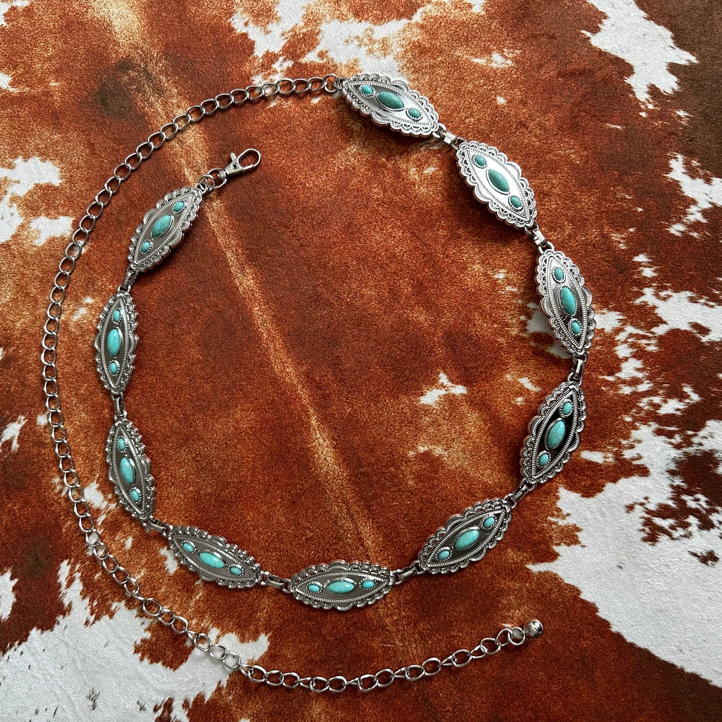 Turquoise Bohemian Style Waist Chain Belt