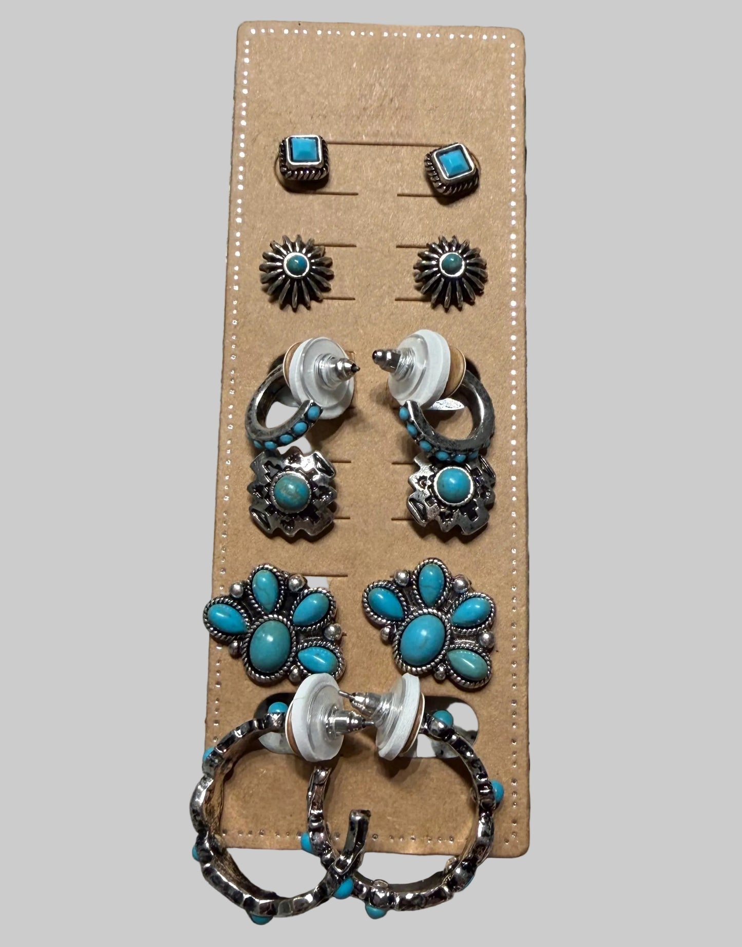 6 Pair Western Earring Set