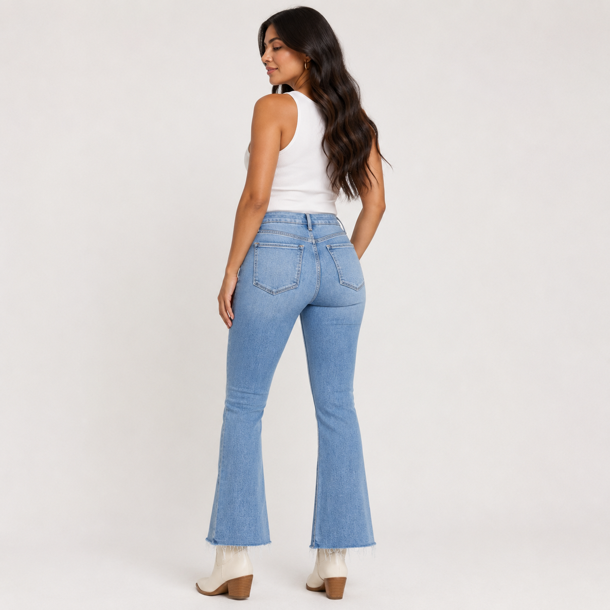 Women's Vervet High Rise Medium Wash Kick
Flare Ankle Jeans