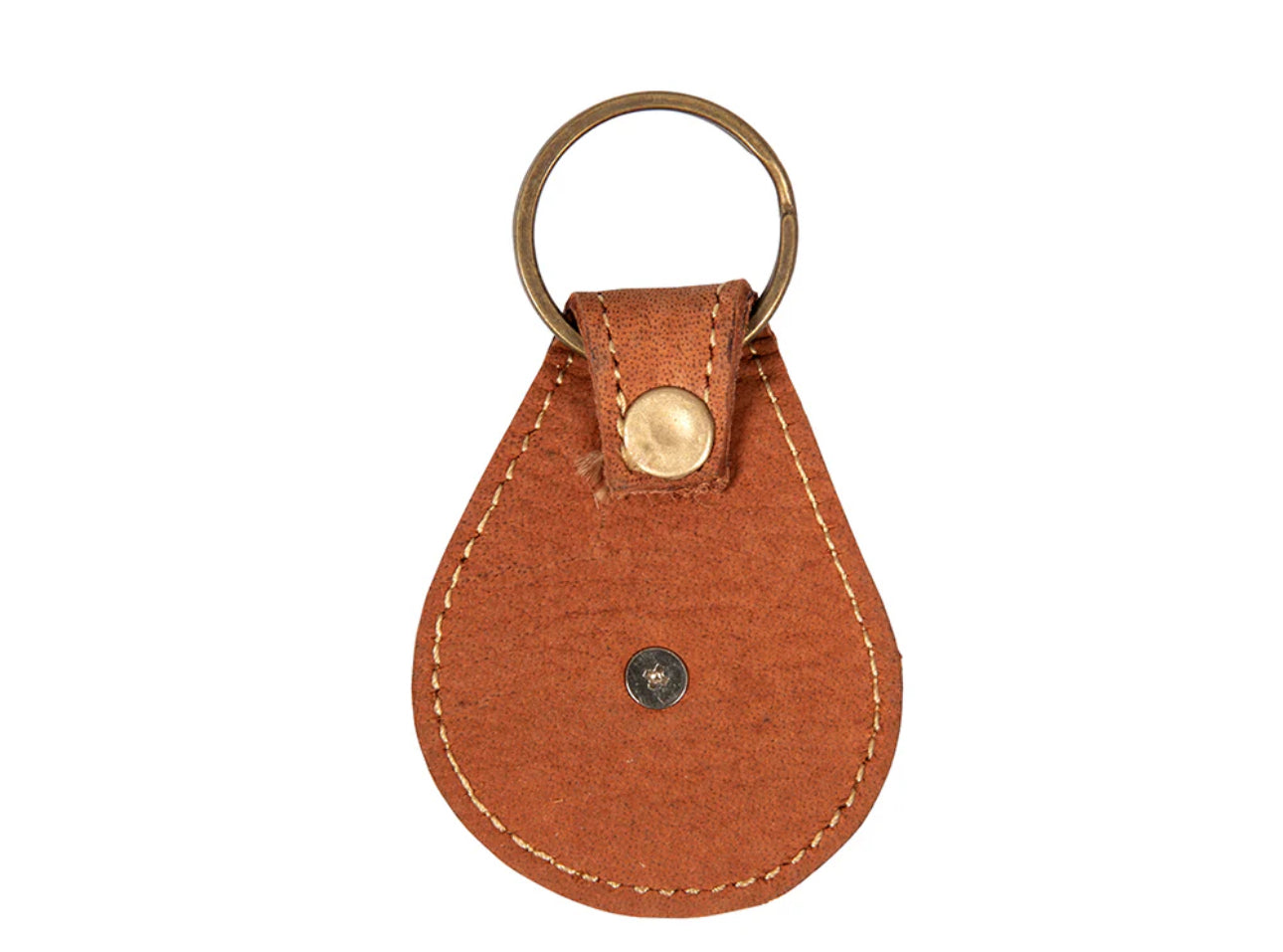 Concho Leather Keychain Fob