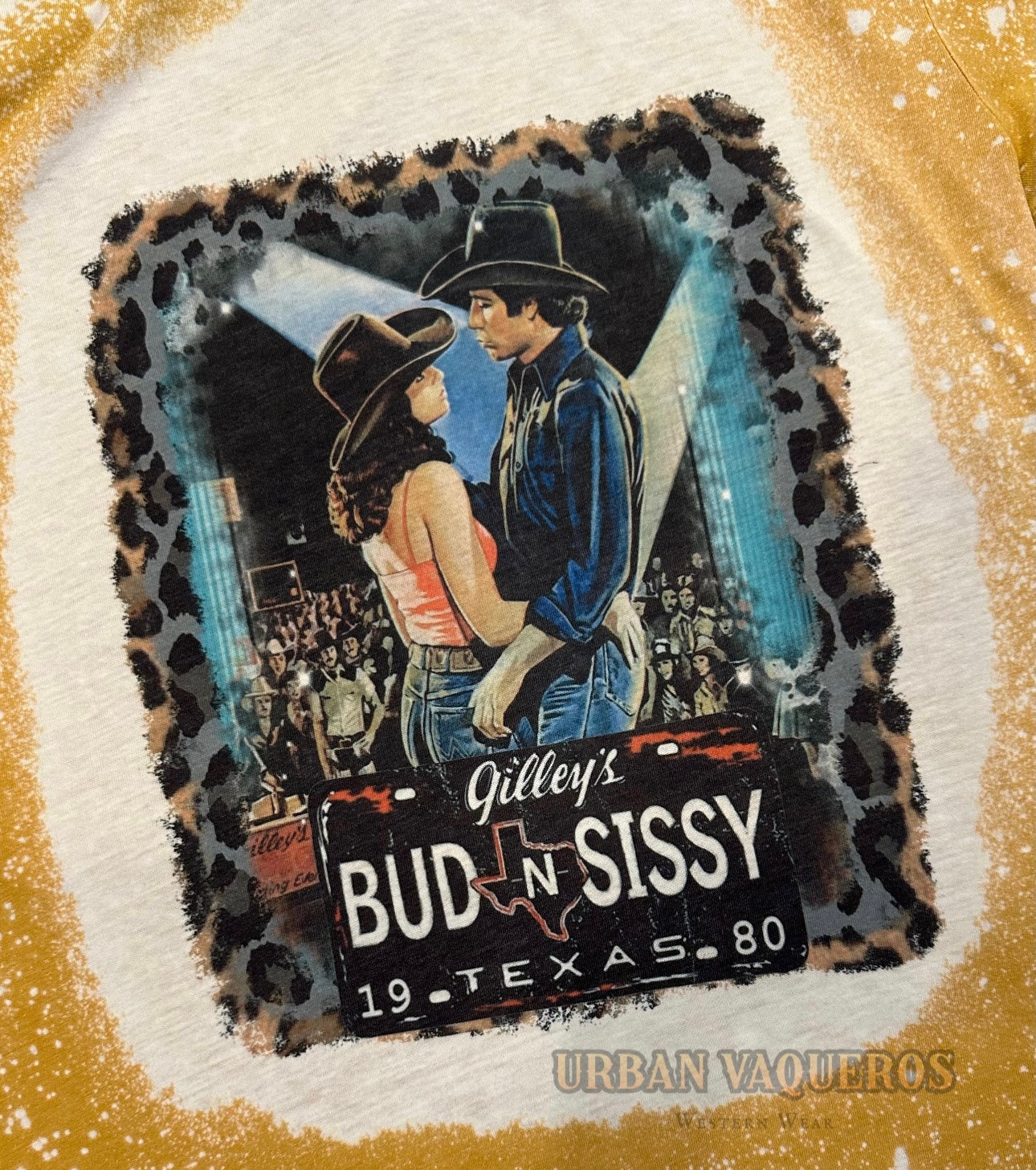 Bud Sissy | Urban Cowboy Bleached Tee-Yellow