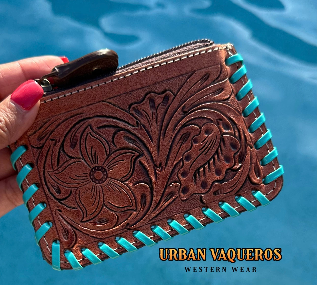 Western Tooled Coin Wallet