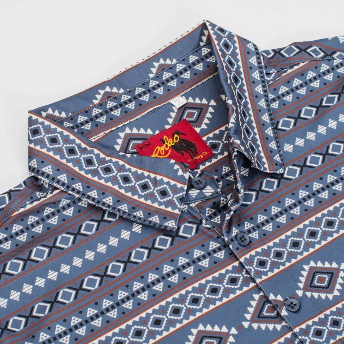Men's Short Sleeve Printed Western Polo Shirt
