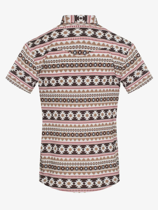 Men's Western Aztec Short Sleeve Shirt