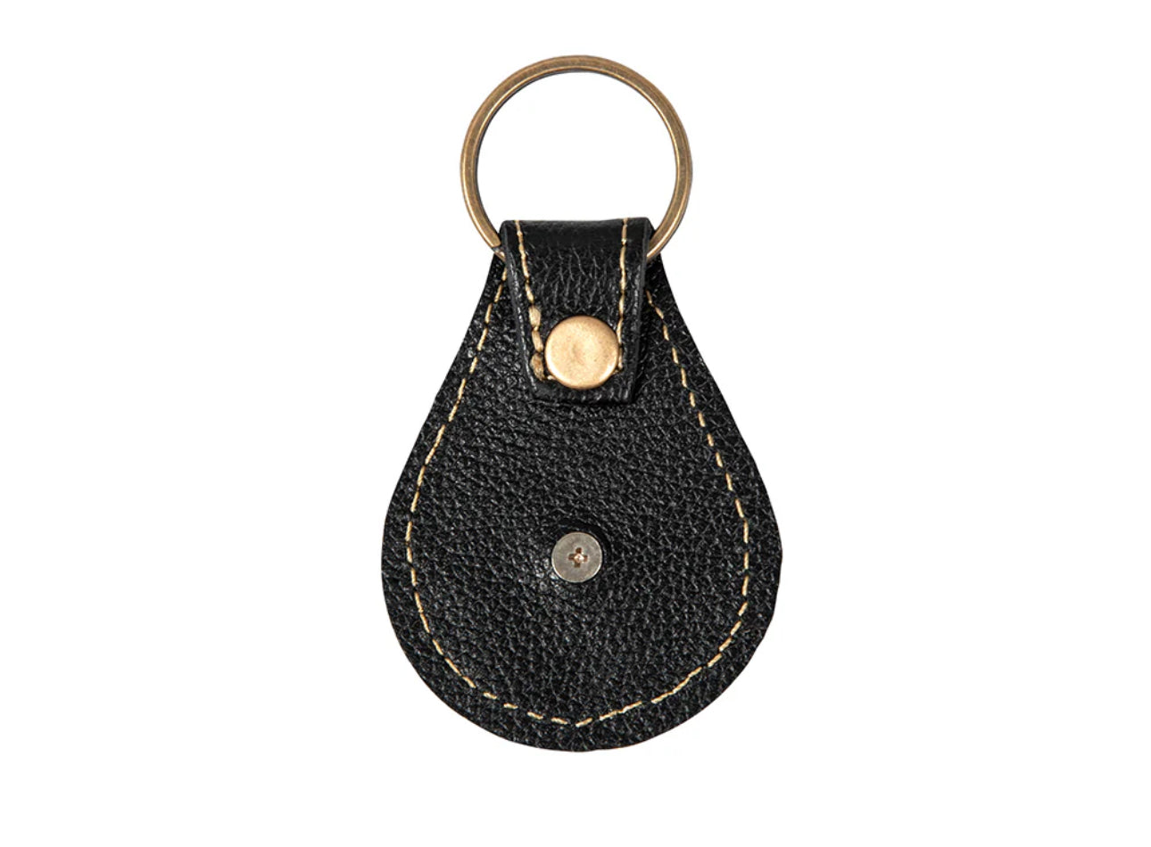 Concho Leather Keychain Fob
