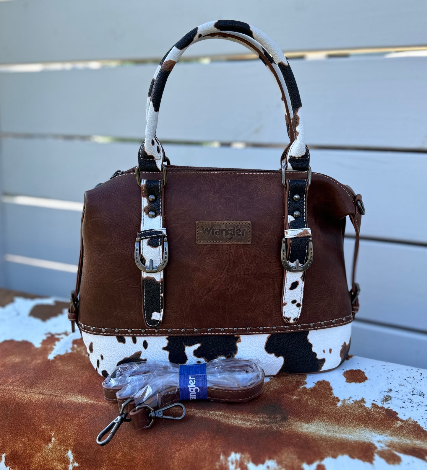 Wrangler Cow Print-Brown