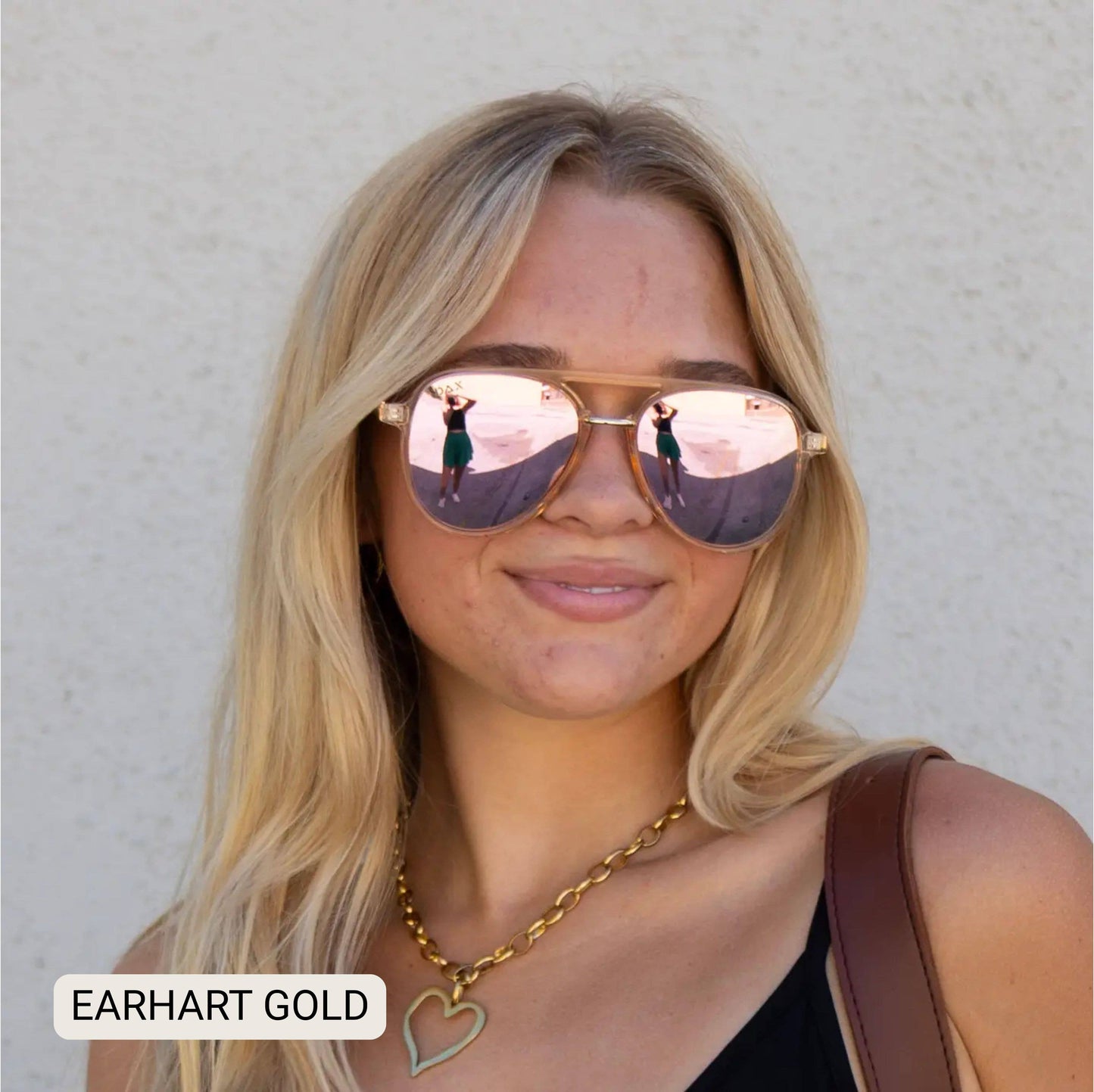 EARHART GOLD-Women’s Aviator Polarized Sunglasses
