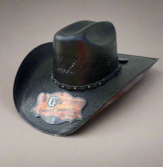 Laramie Straw Shantung-Black