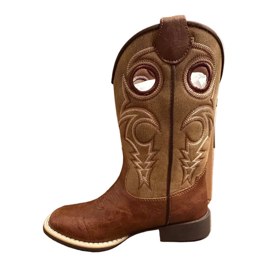 BOYS TWISTER JASPER BOOT-BROWN AND TAN