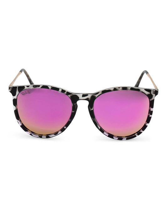 MIDNIGHT HOT PINK- Women's Polarized Medium Horn Sunglasses