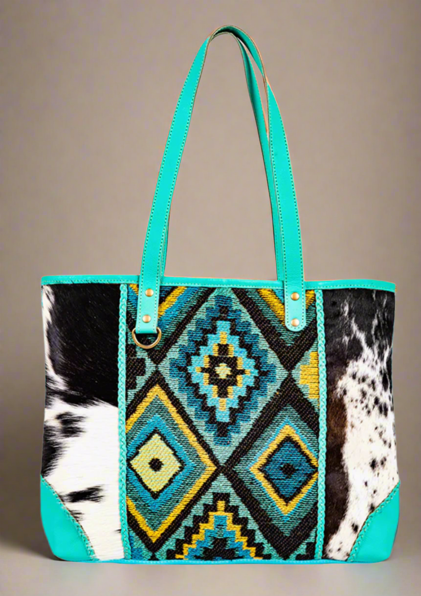 Weekend Tonga Ridge Tote & Shoulder Bag Set-Turquoise