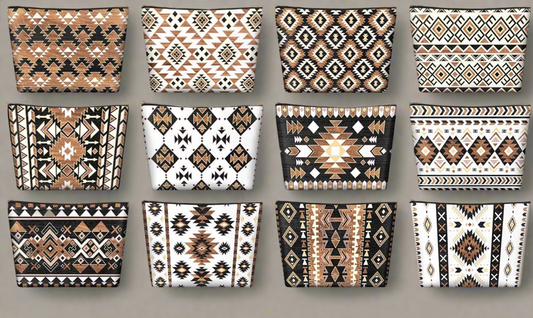 Assorted Western Cosmetic Bags