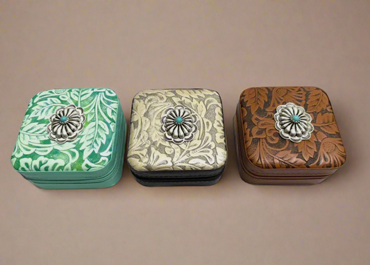 Western Concho Jewelry Box