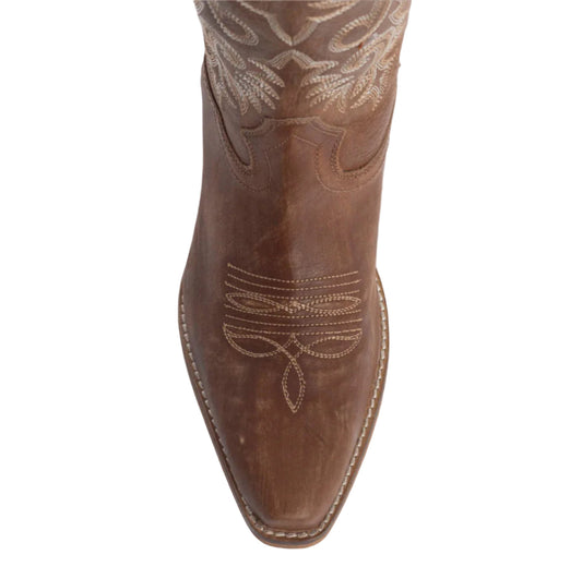 Women’s Syllvia Prairie Leather Boots-Bourbon Brown