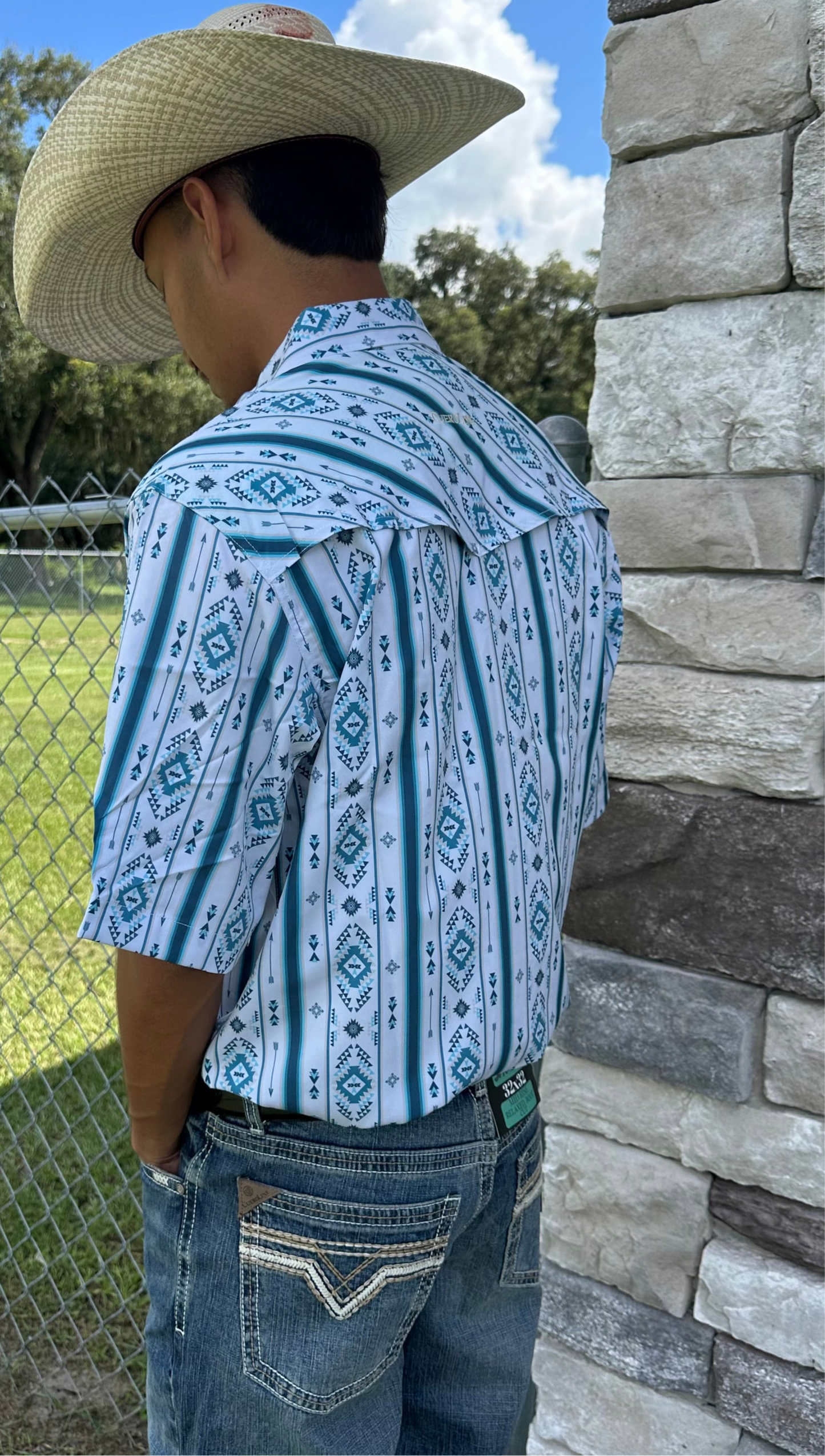Men's Cowboy Cool Tech Short Sleeve Pearl Snap