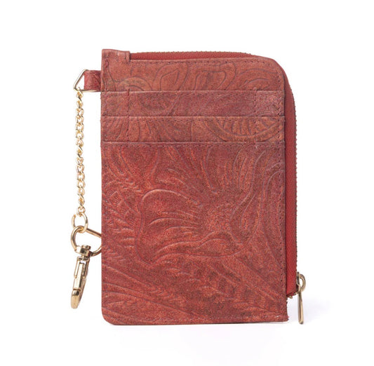 Summer Grove Embossed Leather Credit Card Holder Variant Collection