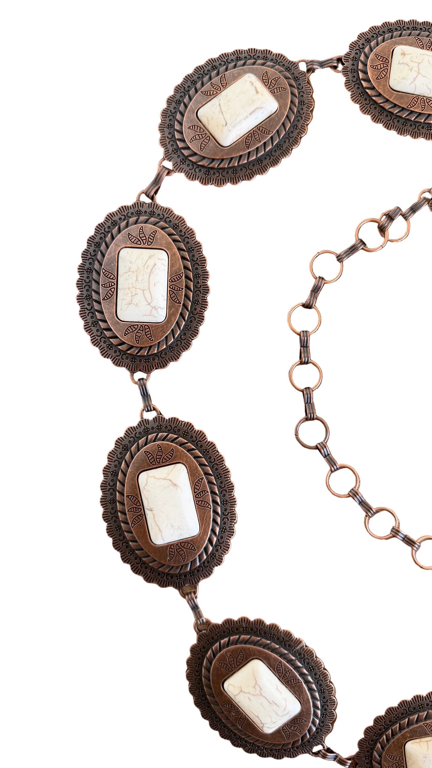 Women’s Western Concho Chain Belt