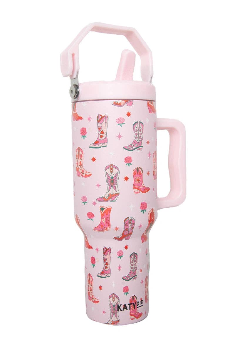 Boots & Roses Stainless Steel Tumbler