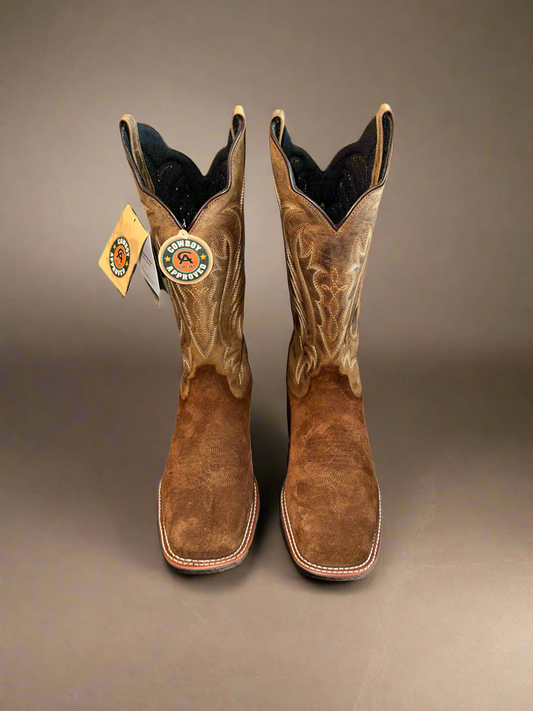 Men’s Laredos Rigid Roughout Performance Western Work Boots - Broad Square Toe Boots