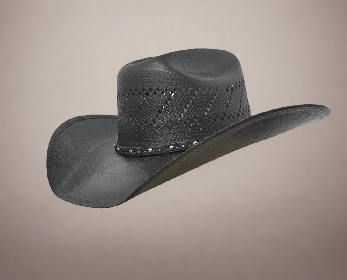 Laramie Straw Shantung-Black