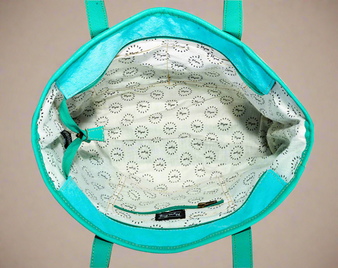 Tonga Ridge Medium Tote Bag-Turquoise