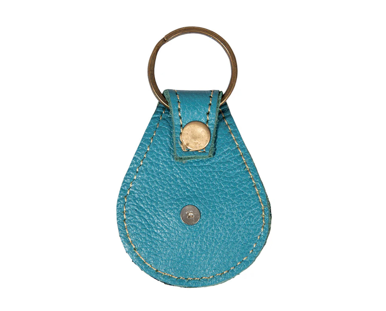 Concho Leather Keychain Fob