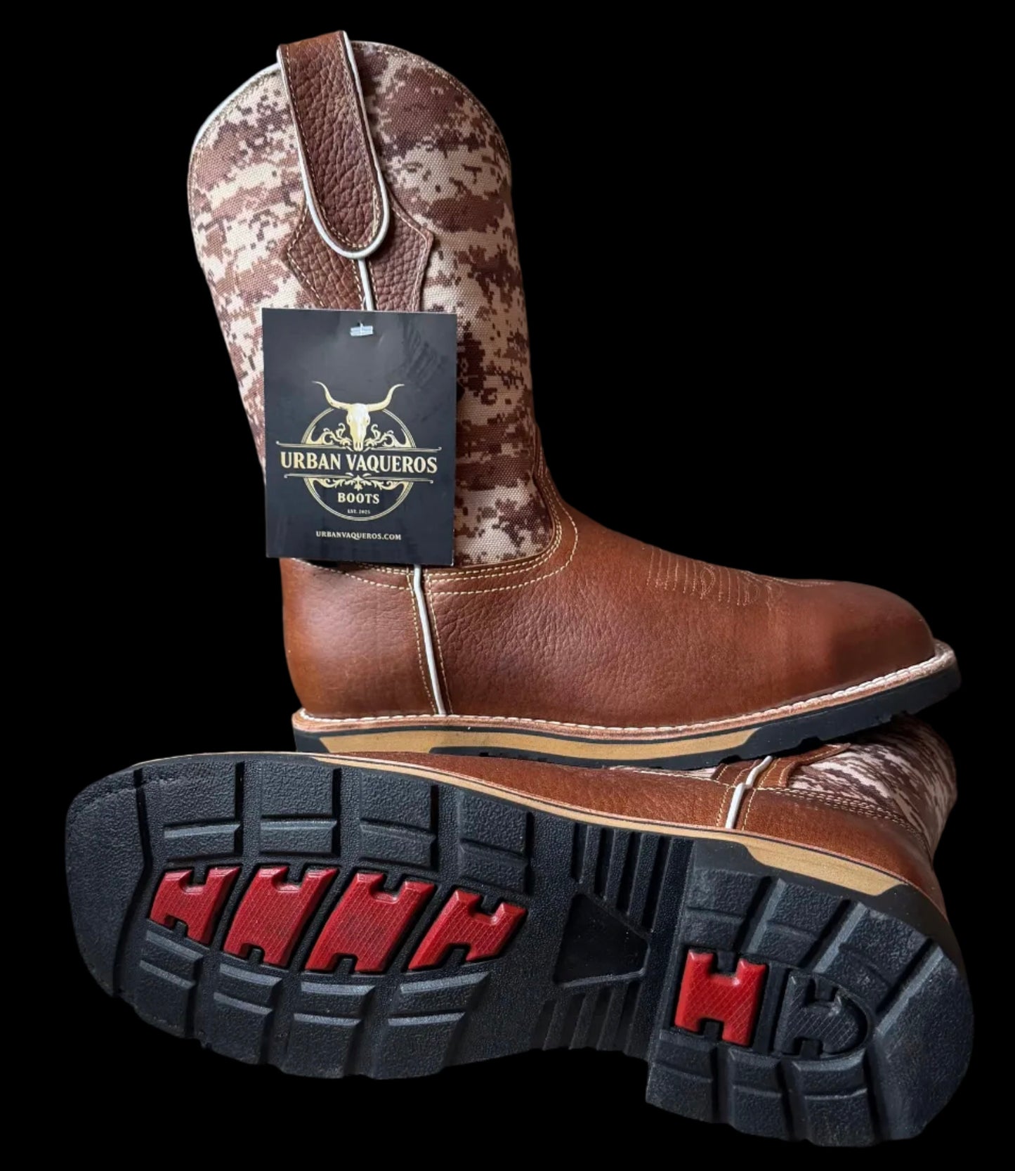 Men’s Urban Vaqueros Western Steel Toe Work Boot