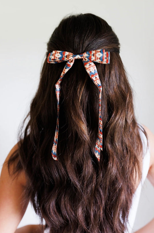Girl’s Western Aztec Hair-bow