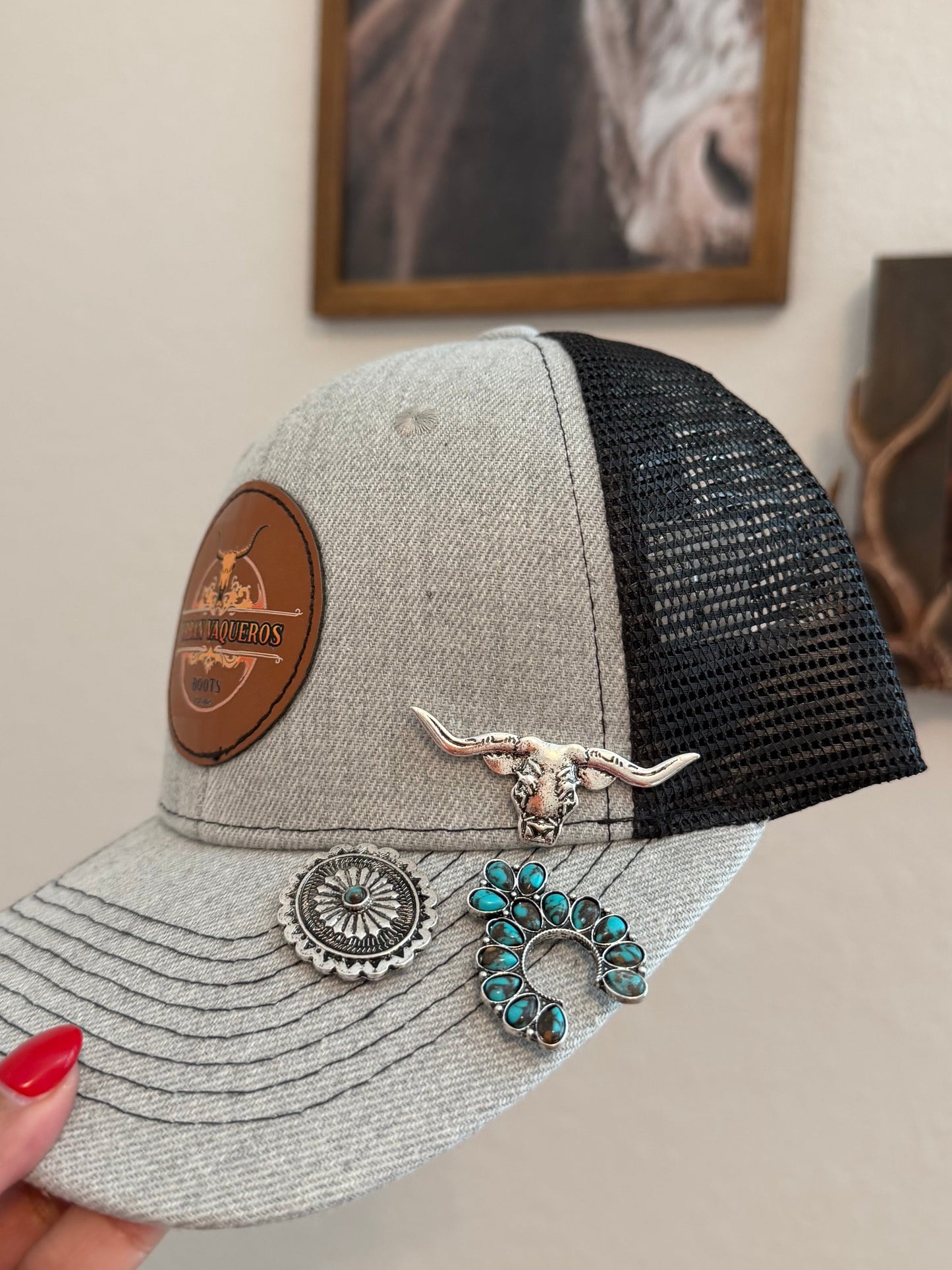 Western Trucker Hat Magnetic Hat Pin Set