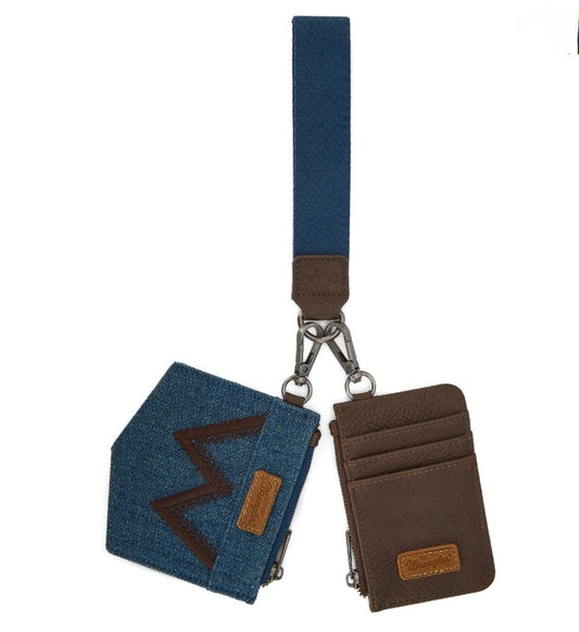 Wrangler
"W" Embroidered Dual Pouch Wristlet