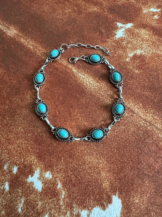 Vintage Turquoise Anklet