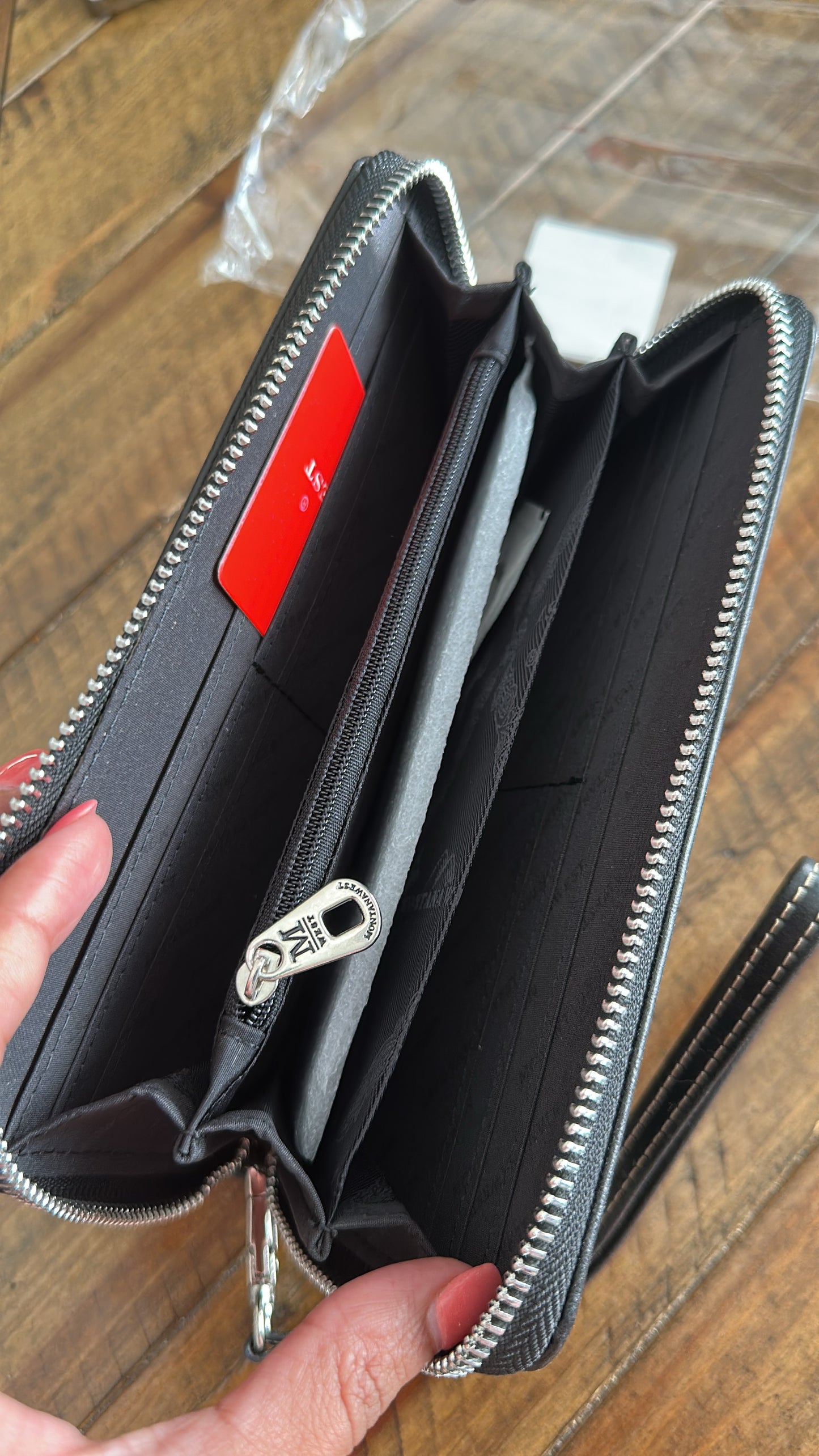 Montana West Tooling Collection Wallet/Wristlet-Black