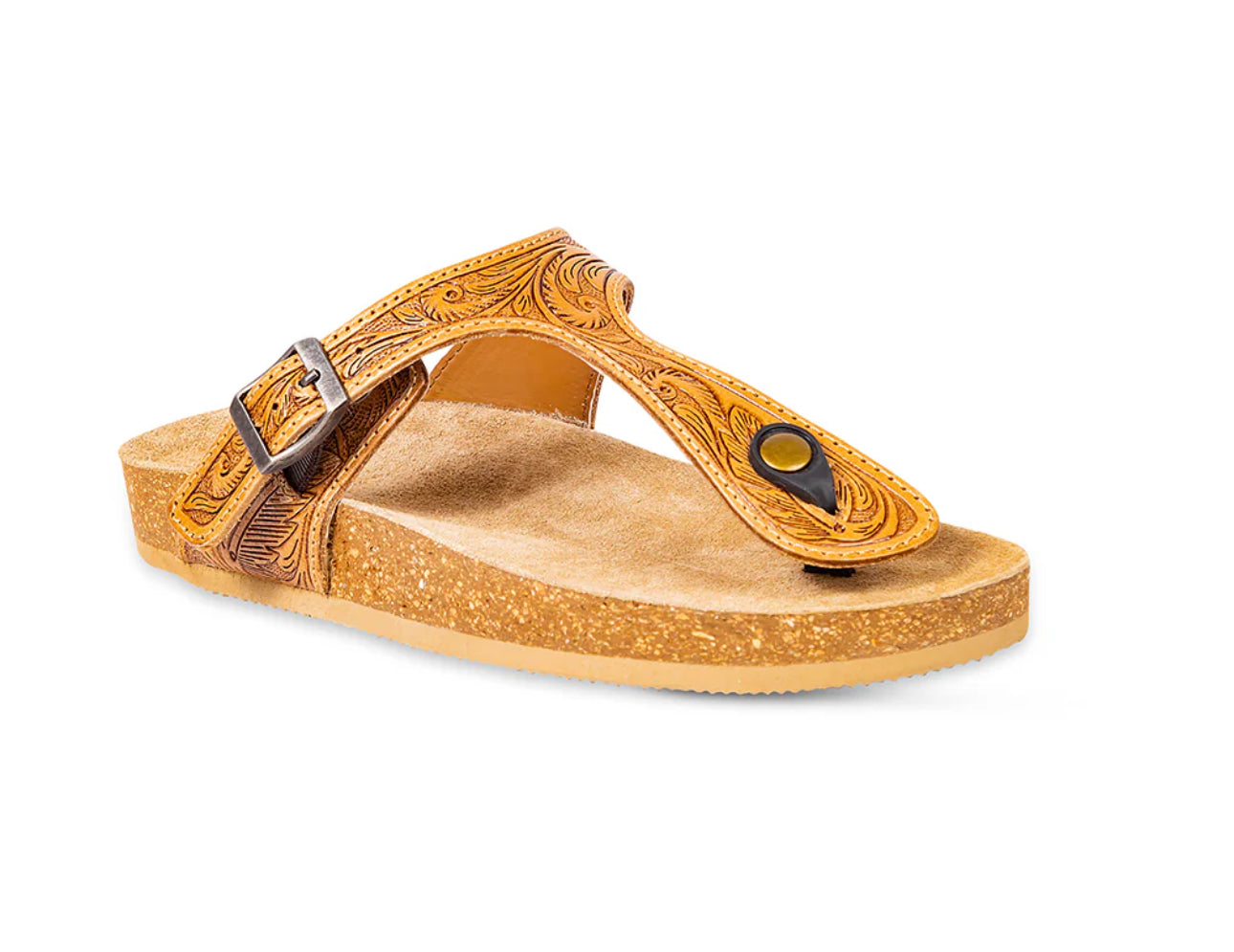 Sadie Mesa Hand-Tooled Sandals