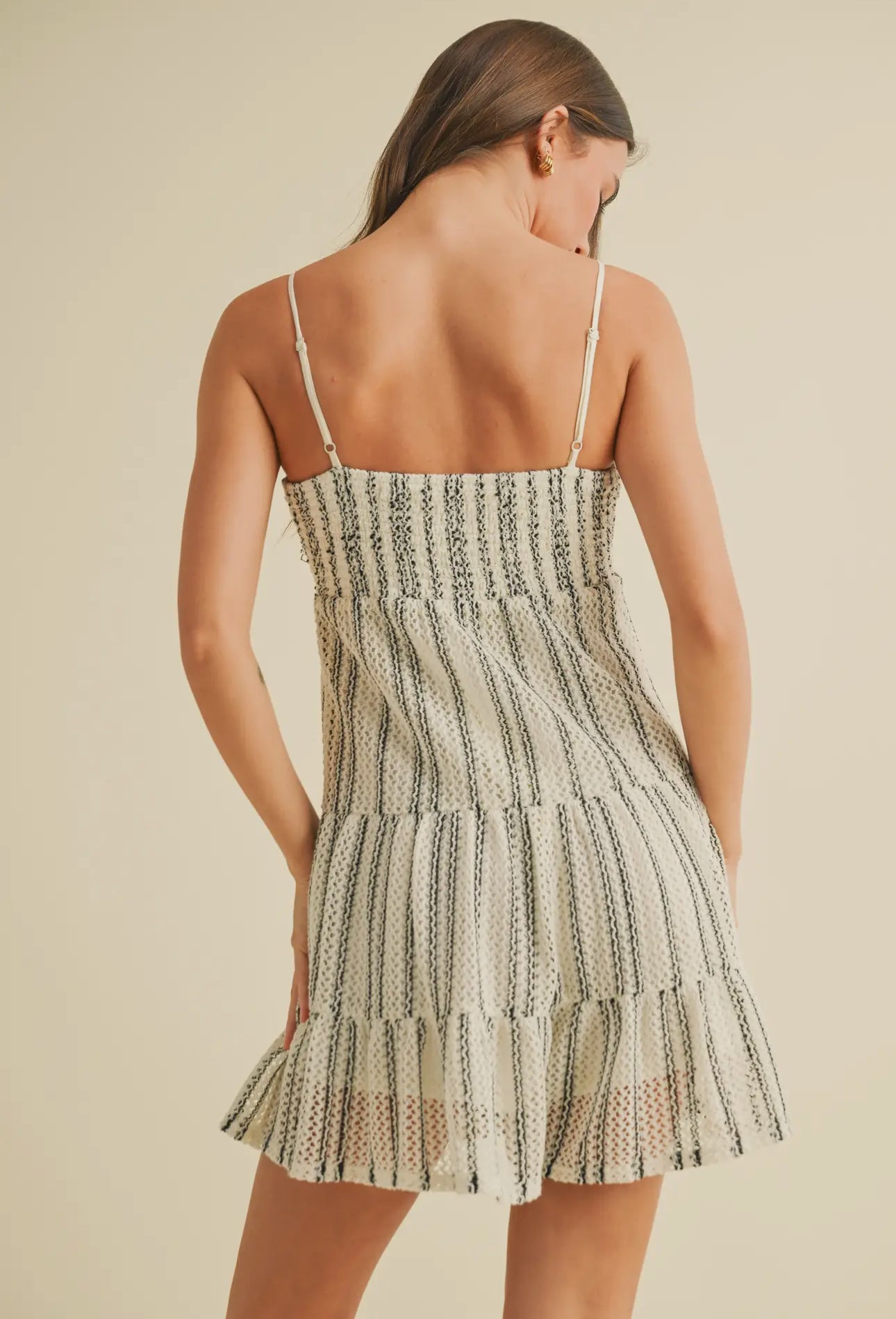 Crochet Lace Smocked
Top Romper