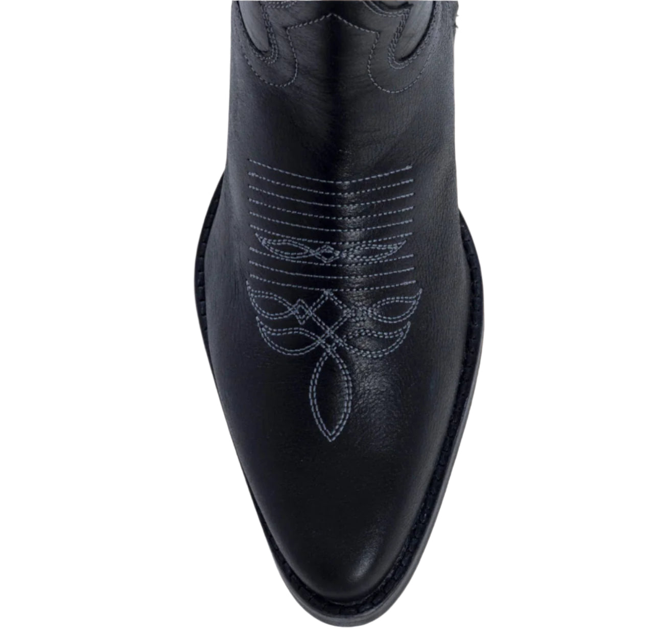 Nalejandra Western Boots-Ebony