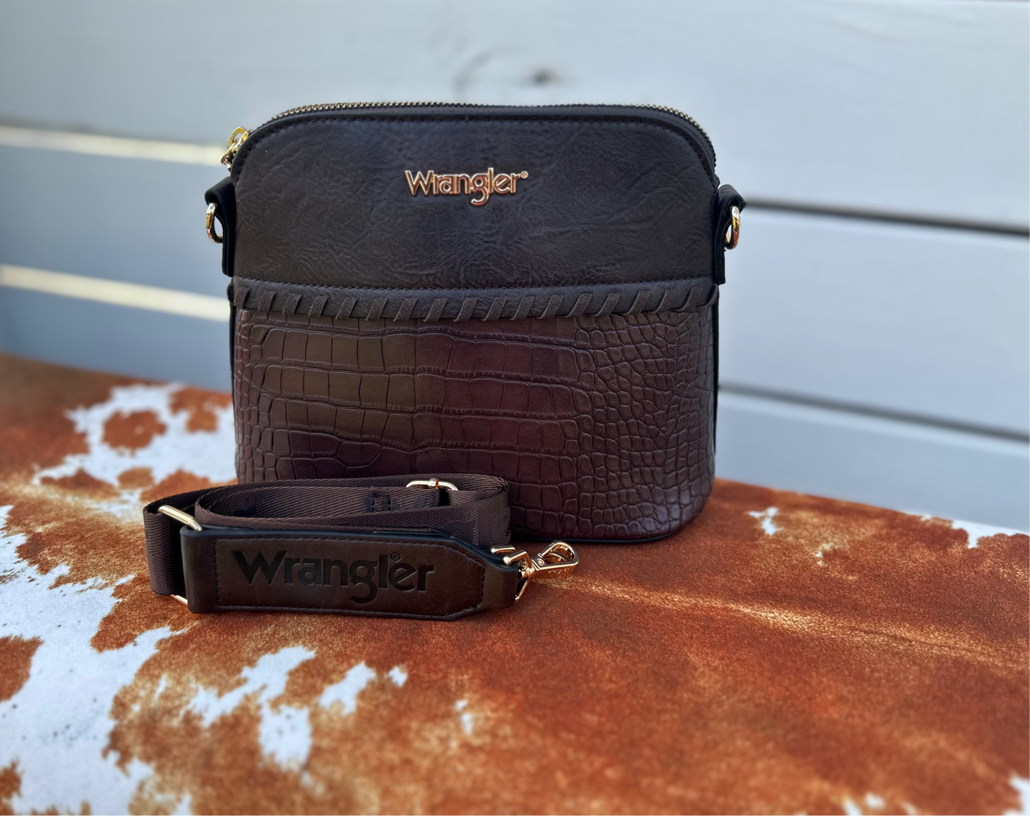 Wrangler Crocodile 3PC Set-Brown