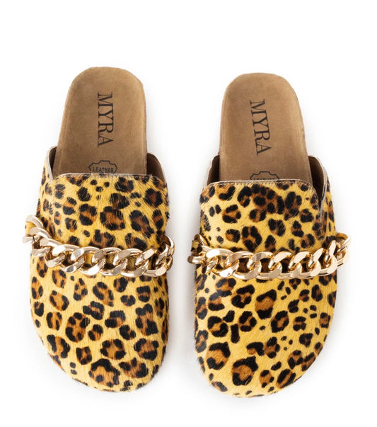 Leopard Clog Sandals