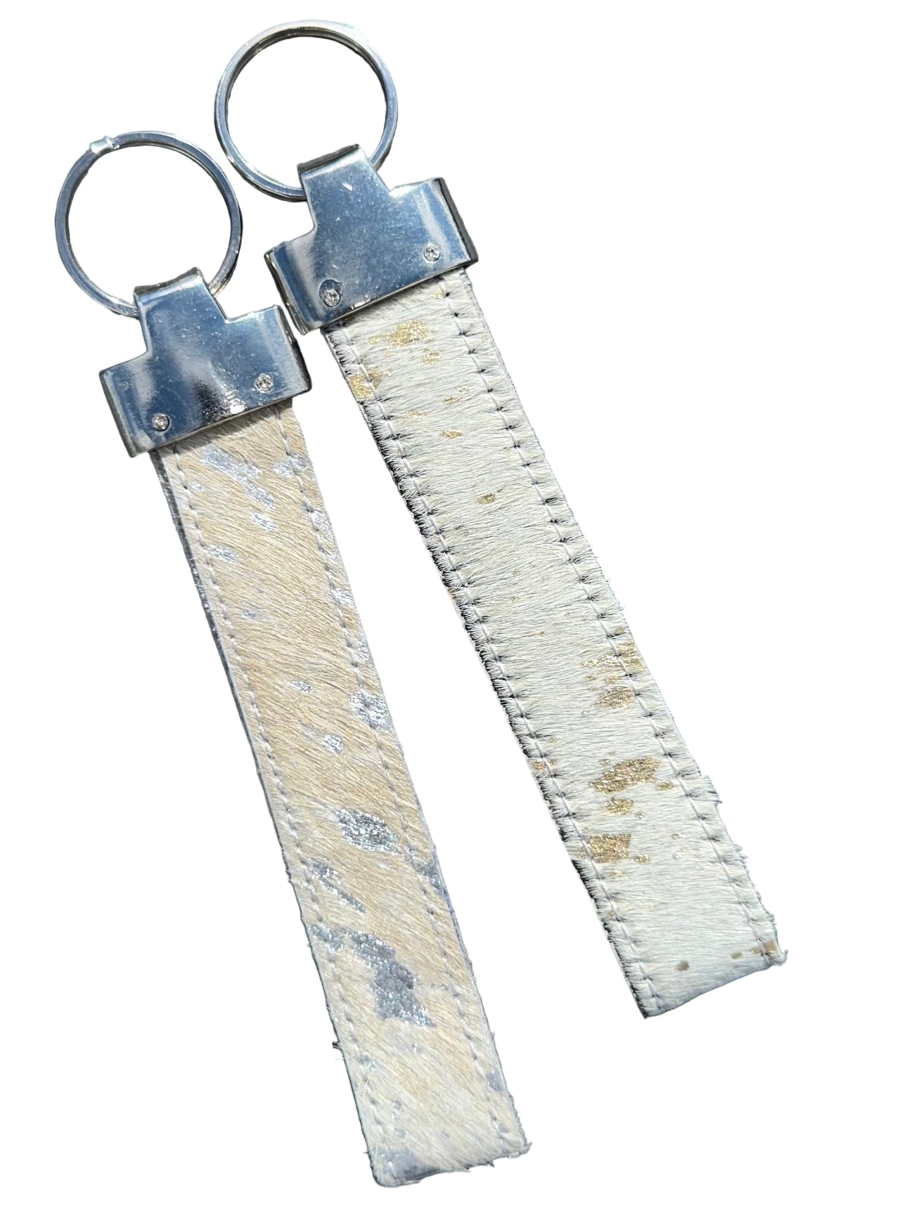 Western Hairon Cowhide Keychain